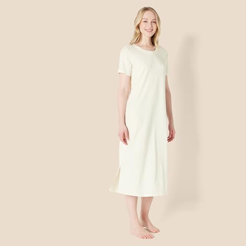 Women's Soft Cotton Blend Short Sleeve Sleep Nightgown