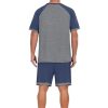 Mens Pajamas Set Lightweight Summer Pjs Sleepwear Soft Comfy Short Sleeve Loungewear Print With Pocket (S-4XL)