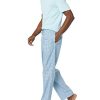 Men's Cotton Poplin Pant with Cotton Jersey T-Shirt Pajama Set