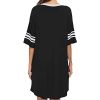 Sleep Shirts for Women Short Sleeve Cotton Novelty Night Shirts V Neck Oversized Nightgowns Cute Printed Nightdress