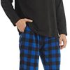 Matching Pjs for Couples,Plaid Pajama Set for Women and Men Soft Warm Fleece Shirt and Pants Sleepwear Set