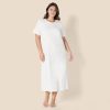 Women's Soft Cotton Blend Short Sleeve Sleep Nightgown