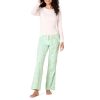 Women's Lightweight Flannel Pant and Long-Sleeve T-Shirt Sleep Set
