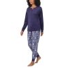 Womens Pajamas - Cozy Silky Fleece - 2 Piece Long Sleeve Winter Sleepwear Set for Women