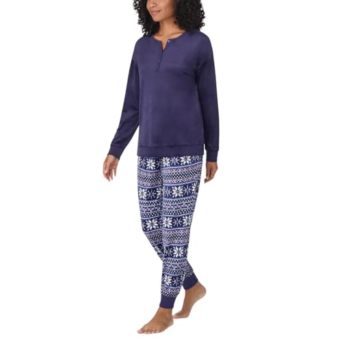 Womens Pajamas - Cozy Silky Fleece - 2 Piece Long Sleeve Winter Sleepwear Set for Women