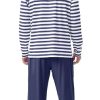 Men's Pajamas Set Long Sleeve Pjs 2 Piece Comfy Pajama Sleepwear Henley Loungewear Sets with Pockets