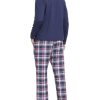 Men's Plaid Pajama Set Long Sleeve, Soft 2-Piece Sleepwear with Pockets | Cozy PJs & Loungewear for Holiday, Christmas