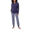 Womens Pajamas - Cozy Silky Fleece - 2 Piece Long Sleeve Winter Sleepwear Set for Women