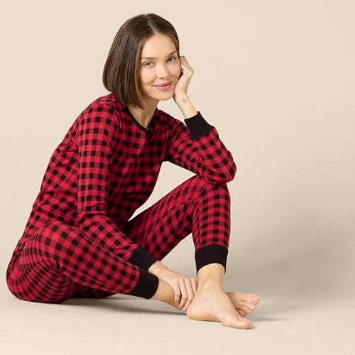 Womens Snug-Fit Cotton Sleepwear Pajama Set (Available in Plus Size)