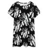 U.S.A. Flag with EMS Star of Life Nightgowns for Women Sleepwear Short Sleeve Sleep Dress Nightshirt