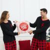 Matching Pajamas for Couples, Mens and Womens Buffalo Plaid Pajamas Set Long Sleeve Pjs Soft Warm