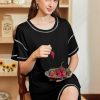 Nightgowns for Women Soft Sleep Shirt Short Sleeve Night Shirt Oversized Sleepwear Comfy Sleep Dress