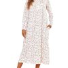 Womens Long Sleeve Nightgowns Long Sleep Shirts Henley Night Shirts Full Length Nightgown