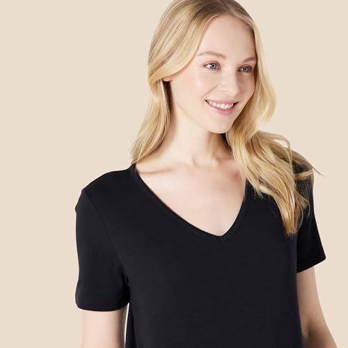 Women's Soft Cotton Blend Short Sleeve T-Shirt and Pant Sleepwear Set