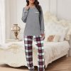 Pajamas Set for Women Soft Comfy Pjs Sets Long Sleeve Sleepwear Loungewear S-XXL