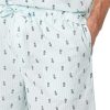 Men's Lightweight Woven Short Pajama Set with Notch Collar and Button Loungewear