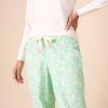 Women's Lightweight Flannel Pant and Long-Sleeve T-Shirt Sleep Set