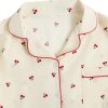 Women's 2 Piece Pajama Sets Lightweight Fall Pajamas Cute Pj Set Button Shirt with Shorts Lounge Pjs