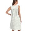 Sleeveless Nightgowns for Women 100% Cotton Nightgown Sleep Dress Soft Ladies Gowns Sleepwear Nightdress