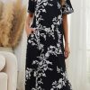Cotton Nightgowns for Women Soft Short Sleeve Long Night Gowns Sleepwear with Pockets