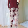 Pajamas For Women Comfy Long Sleeve Jogger Set Lounge Pjs Set With Pockets