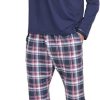 Men's Plaid Pajama Set Long Sleeve, Soft 2-Piece Sleepwear with Pockets | Cozy PJs & Loungewear for Holiday, Christmas