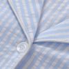 Women's Cotton Button Down Nightgown Seersucker 3/4 Sleeve Nightshirt