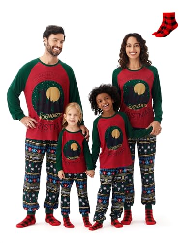 Family Christmas Matching Pajamas Sets Xmas Pjs Top and Pant Set for Kids Couples