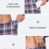 Men's Plaid Pajama Set Long Sleeve, Soft 2-Piece Sleepwear with Pockets | Cozy PJs & Loungewear for Holiday, Christmas