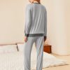 Pajamas Set Long Sleeve Pj Sets 2 Piece Jogger Pajama Sets Soft Sleepwear Loungewear for Women
