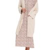 Cotton Nightgowns for Women Soft Long Sleeve Night Gown with Pockets