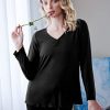 Womens Pajama Sets 2 Piece Lounge Set Fall Winter Pajamas Long Sleeve Pjs Top and Pants Soft Pj Sets Loose Sleepwear