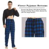 Matching Pjs for Couples,Plaid Pajama Set for Women and Men Soft Warm Fleece Shirt and Pants Sleepwear Set