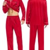 Couples Matching Pajamas Sets Women & Men Silk Satin Long Sleeve Button Down Sleepwear 2 Pcs Classic Loungewear