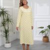 Long Cotton Nightgowns for Women 100% Cotton Night Gown Long Sleeve Ladies Nightgowns Sleepwear Vintage Sleep Dress