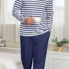 Men's Pajamas Set Long Sleeve Pjs 2 Piece Comfy Pajama Sleepwear Henley Loungewear Sets with Pockets