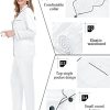 Couples Matching Silk Satin Pajamas Set Long Sleeve Sleepwear Soft Button Down Loungewear 2 Pcs Pj Set