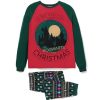 Family Christmas Matching Pajamas Sets Xmas Pjs Top and Pant Set for Kids Couples