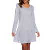 Women's Cotton Sleepwear Long Sleeves Nightgown Print Tee Sleep Dress