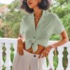 Pajamas Set for Women Short Sleeve Sleepwear Button Down Pjs Lounge Sets Soft Nightwear