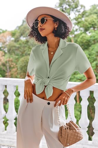 Pajamas Set for Women Short Sleeve Sleepwear Button Down Pjs Lounge Sets Soft Nightwear