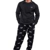 Men's Polar Fleece Pajamas, Soft & Warm Loungewear with Side Pocket, Lightweight, Cozy Sleepwear & Casual Wear