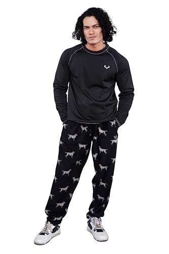 Men's Polar Fleece Pajamas, Soft & Warm Loungewear with Side Pocket, Lightweight, Cozy Sleepwear & Casual Wear