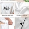 His and Hers Pajamas Sets Matching Pajamas for Couples Satin Button Pjs Short Sleeve Sleepwear for Women Men