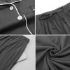 Matching Pajamas for Couples, Button Up Pjs Set for Men and Women Soft Warm Loungewear(Dark Grey, M)