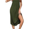 Women's Sleeveless Nightgown Long Nightgowns for Women Full Slip Soft Nightshirt Wide Strap Sleepwear Lounge Dresses