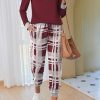 Pajamas For Women Comfy Long Sleeve Jogger Set Lounge Pjs Set With Pockets
