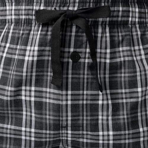 Men's Jersey Henley Top and Broadcloth Pant Sleep Pajama Set