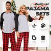 Matching Pajamas for Couples Plaid Ultra Soft Pullover Pjs Set for Men and Women Warm Loungewear