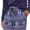 Womens Pajamas - Cozy Silky Fleece - 2 Piece Long Sleeve Winter Sleepwear Set for Women